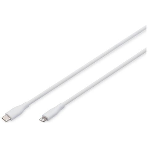 Cavo di collegamento in silicone Lightning, USB-C - Lightning, 1 m, bianco - Foto 1
