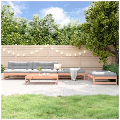 Set Salotto Da Giardino 5 Pz In Legno Massello Di Douglas - Foto 1