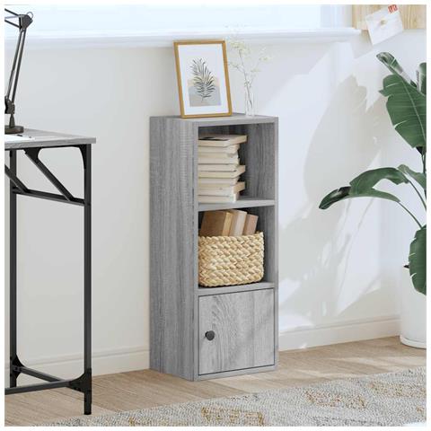 Libreria Grigio Sonoma 31x24x77 Cm In Legno Multistrato - Foto 3