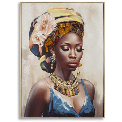 Stampa Su Tela Africa 20 - Multicolore - Legno - 72x4,5x102 Cm - Foto 1