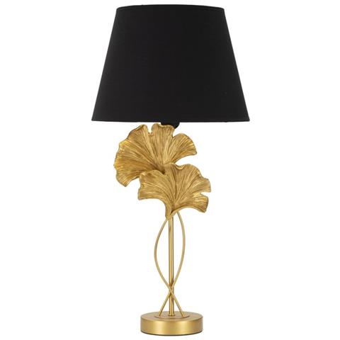 Lampada Da Tavolo Foglia 55 - Nero - Metallo - 30x30x63 Cm - Foto 1