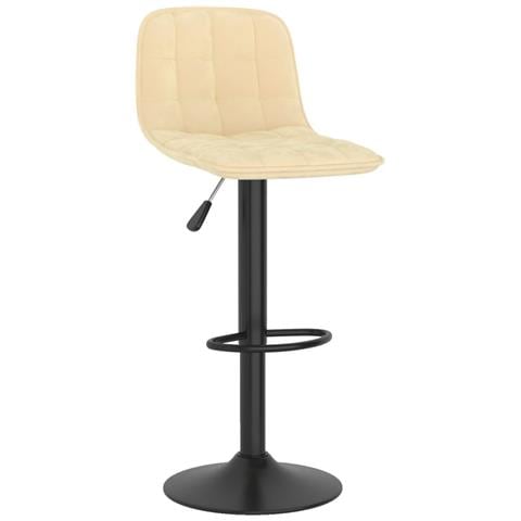 Sedie Da Bar 2 Pz Crema In Velluto - Foto 2