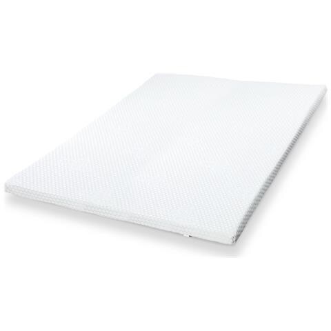 Topper Viscoelastico Memory Foam H3 | Correttore Per Materasso | Topper Per Materasso Con Fodera Removibile | Antibatterico 130x195 - Foto 1