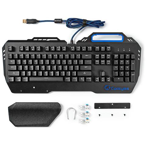 Tastiera Cablato GKBD400BKUS  per Gaming (Layout Inglese US) Colore Nero - Foto 2