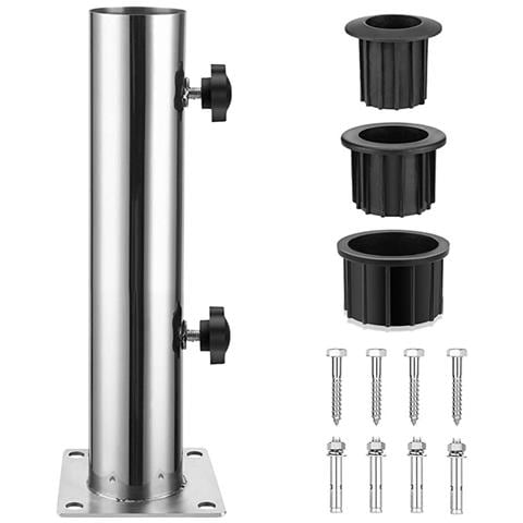 Kit Supporto Ombrellone A 4 Fori In Acciaio Inossidabile - Base Robusta Per Ombrelloni Da Esterno - Foto 1