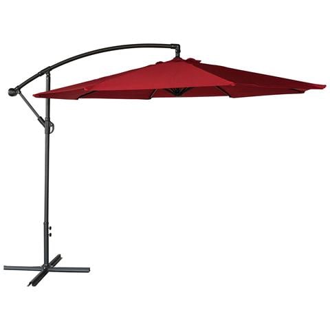Oahu Ombrello Offset Rotondo 3,50m Diametro Rosso - Foto 1