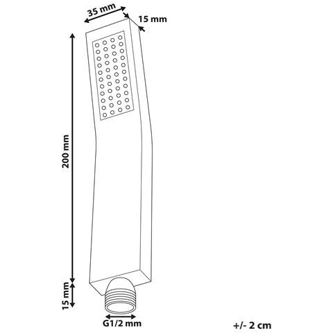 Soffione Doccia Amboro Ottone Nero - Foto 5