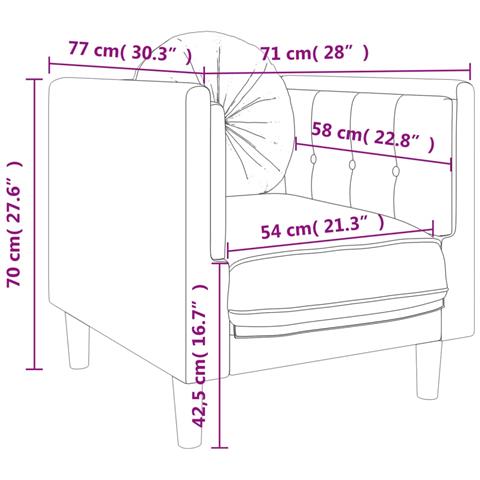 Set di Divani 3 pz con Cuscini Blu in Velluto - Foto 9