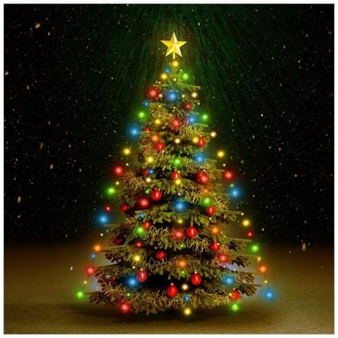 Rete di Luce per Albero di Natale 210 LED Multicolore 210 cm - Foto 2