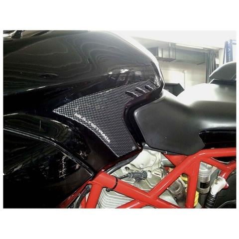 2 Adesivi 3d Protezioni Serbatoio Carbonio Per Moto Ducati Multistrada 1000-1100 - Foto 1