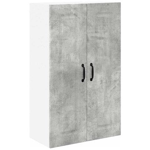 Pensile cucina con lo scaffale Grigio cemento 60 x 31 x 100 cm - Foto 1