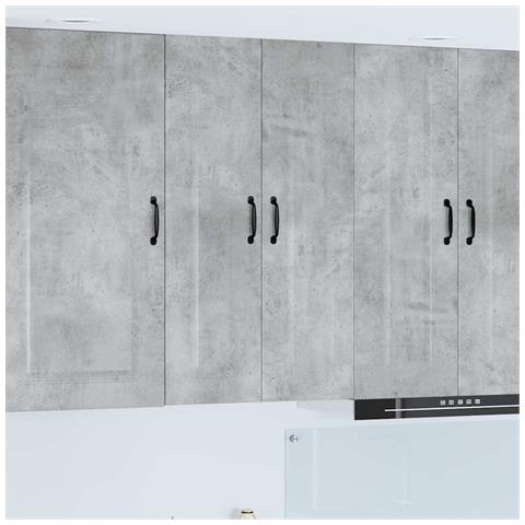 Pensile cucina con lo scaffale Grigio cemento 60 x 31 x 100 cm - Foto 2