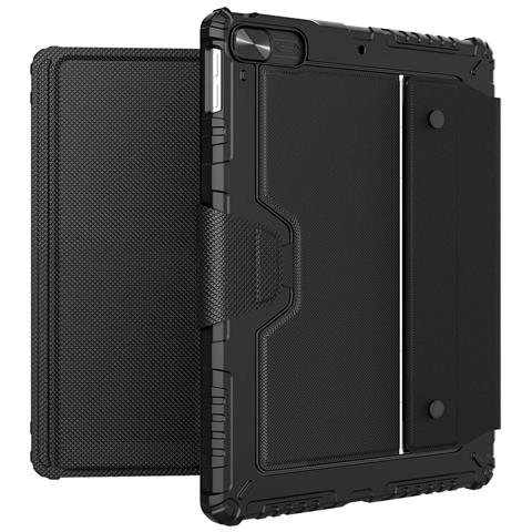 Custodia Tastiera Bumper Ipad 10.2"" 2019 / 2021 Retroilluminato Con Supporto Per Stilo, Nero - Foto 1