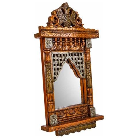 Specchio In Legno 31x71x7h - Foto 1