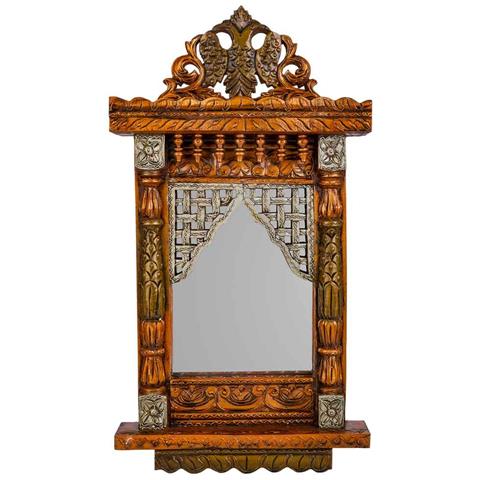 Specchio In Legno 31x71x7h - Foto 2