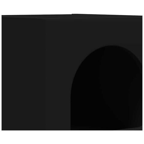 Comodino 2 pcs Nero 29,5 x 33,5 x 50 cm Legno multistrato - Foto 9