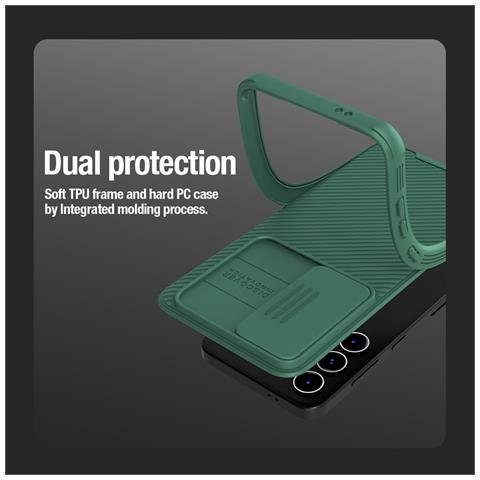 Cover per Galaxy S24 - TPU+PC, Verde - Foto 4