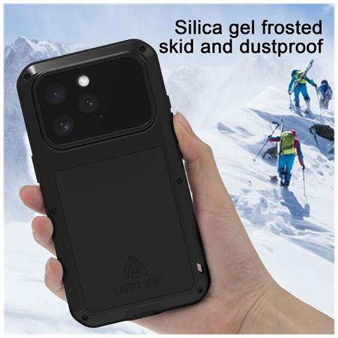 Pellicola Protettiva per iPhone 16 Pro Max - Silicone+Vidrio+Metallo, Verde - Foto 4
