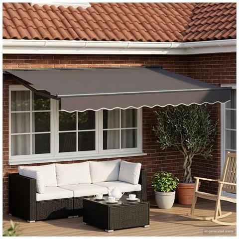 Tenda retrattile manuale Antracite 3 x 2 m - Foto 2