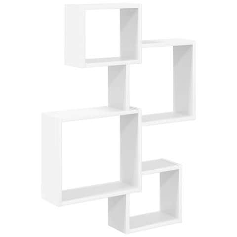 Mensole Cubo da Parete A parete Bianco 64 x 13,5 x 91,5 cm - Foto 1