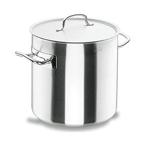 50150 - Pentola alta in acciaio inox, coperchio incluso, adatta a tutti i tipi di fornelli, - Foto 1