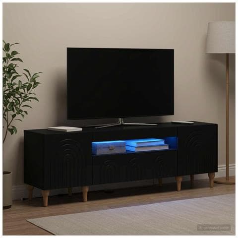 Mobile TV LED Nero Legno ingegnerizzato - Foto 2