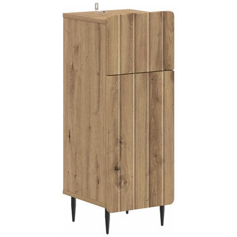 Set di armadietti da bagno in 3 pezzi ZWOLLE Rovere Artigianale - Foto 10