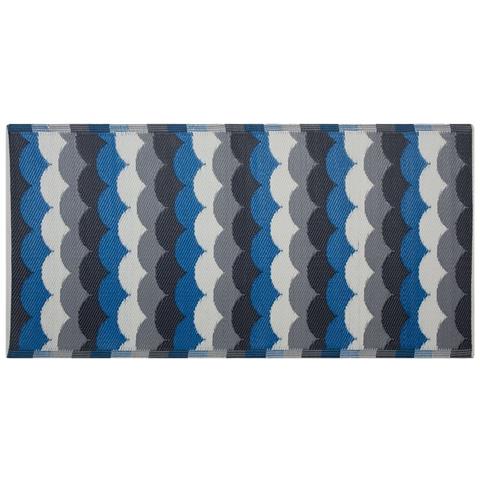 Tappeto Da Esterno Grigio-blu 90 X 180 Cm Bellary - Foto 7