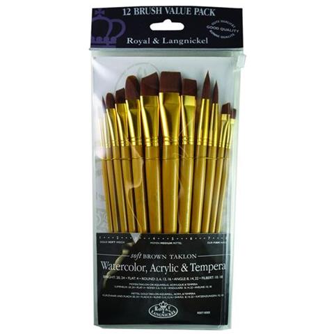 Zip N’primo Set - Morbido Brown Taklon 12 Pennelli Set-9303 - Foto 1
