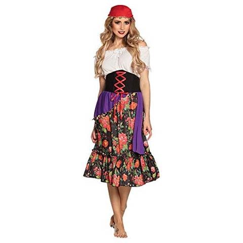 Gitana Gipsy Rilana Costume Donna Per Adulti, Multicolore, S (36/38), 83564 - Foto 1