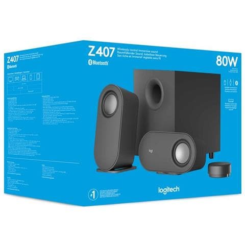 Speakers Bluetooth Z407 80 W 2.1 Canali Colore Nero - Foto 8