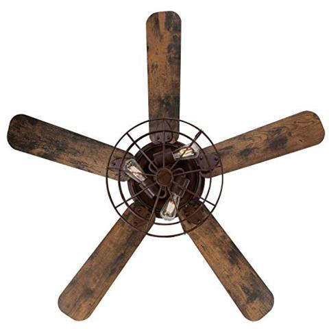 Ventilatori Da Soffitto Per Interni In Legno Rustico 55 W - Foto 3