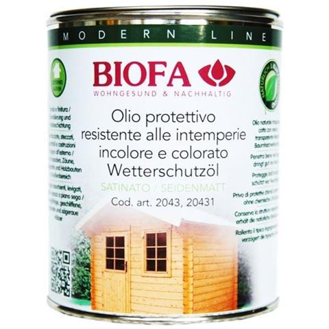 2043 Satinato Incolore 1 L Olio Naturale Per Esterni - Foto 1