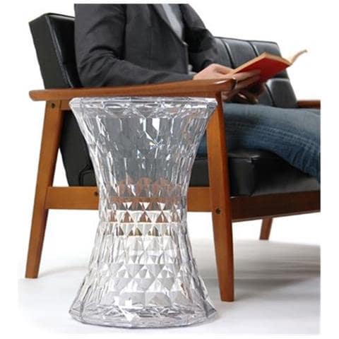 Sgabello Stone Cristallo - Foto 3