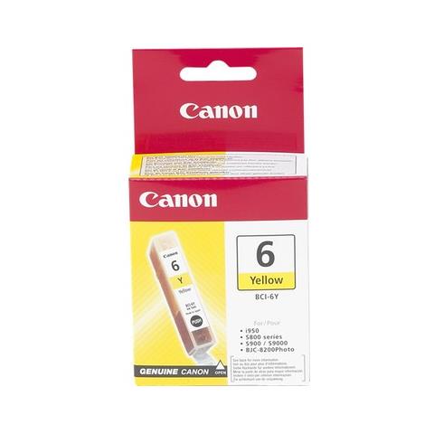 BCI-6Y Cartuccia Ink Originale Gialla per Canon BJC 8200 Capacità 280 Pagine - Foto 6