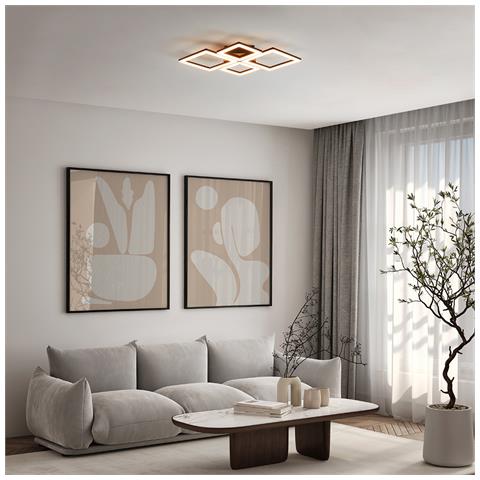 Plafoniera Moderna Paranday-z 4 Led Acciaio Nero - Foto 4