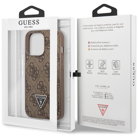 Cover Per Iphone 14 Pro Max Pu 4g Portacarte, Marrone - Foto 3