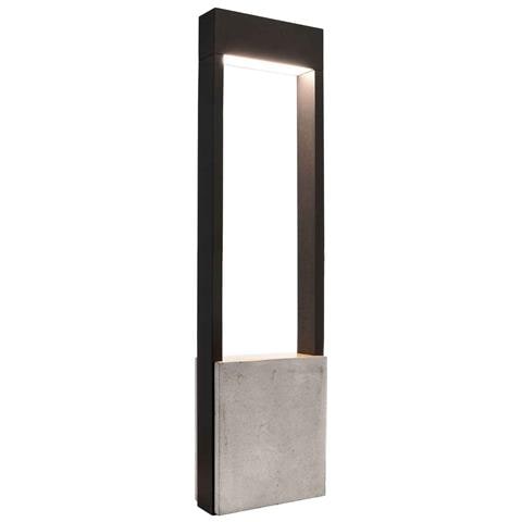 Chertan Lampione Led 12w Alluminio Cemento Pietra Ip54 Luce Esterni Giardino Viale 230v 60cm - Foto 1