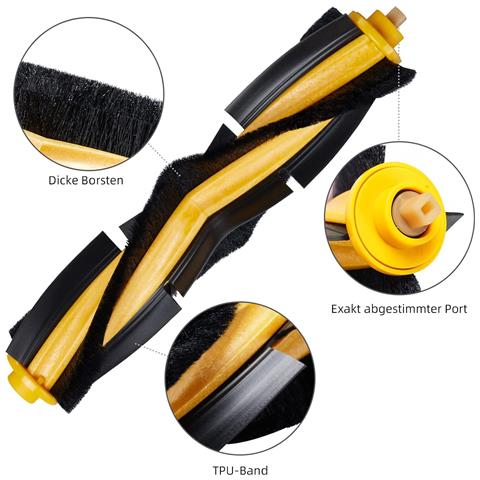 21 Parti Accessori Ecovacs Deebot Ozmo 920, 950, T5, T8 Aivi Max, 2 X Spazzola Principale, 8 X Spazzola Laterale, 6 X Filtro, 4 X Panno Per Mocio, 1 X Spazzola Per La Pulizia Multicolor - Foto 2