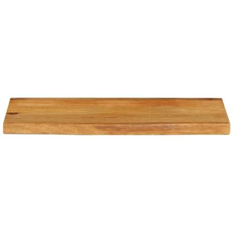 Piano Tavolo Bordi Vivi 70x30x3,8 Cm In Legno Massello Di Mango - Foto 3