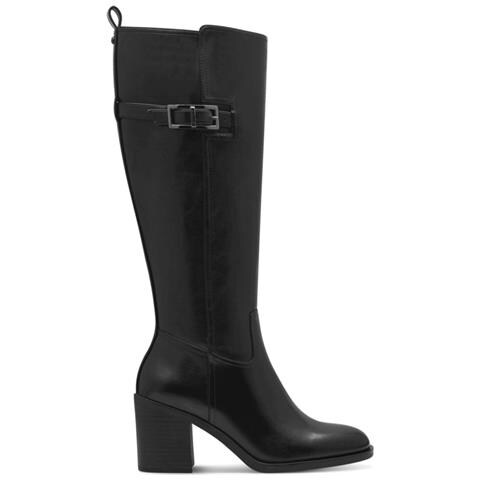 Black Casual Closed Long Heeled Boot Stivali Pelle Scarpe Donna Nero Eu 37, 1-25531-43 001 - Foto 2