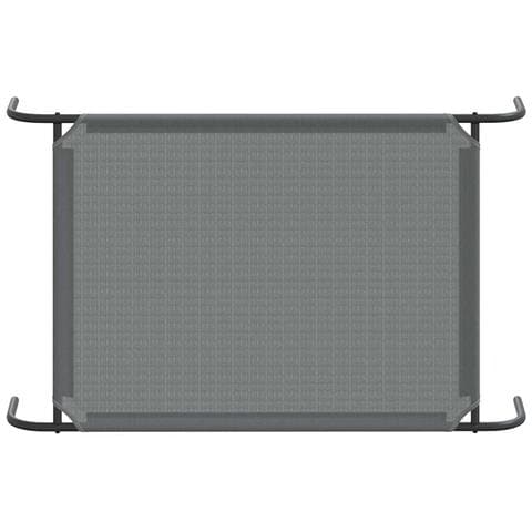 Cuccia per Cani Rialzata Grigia 110x65x20cm Textilene e Acciaio - Foto 2