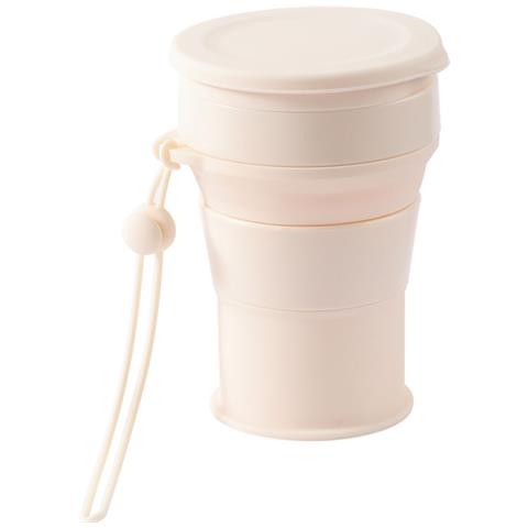 Tazza Pieghevole - Tazza Pieghevole In Silicone Bianco Da 350 Ml White - Foto 2