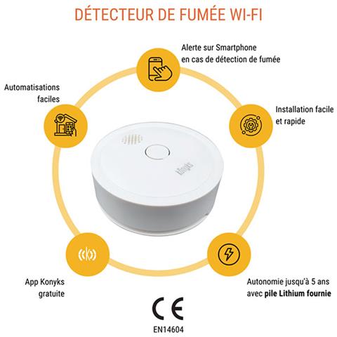 Rivelatore Di Fumo Connesso Wi-fi E Bluetooth Modello Firesafe, Bianco - Foto 2