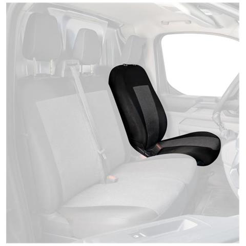 Coprisedile Lato Guida Per Furgoni Tg. Sp30/sp31 Tess. Misto Cotone Nero - Foto 1