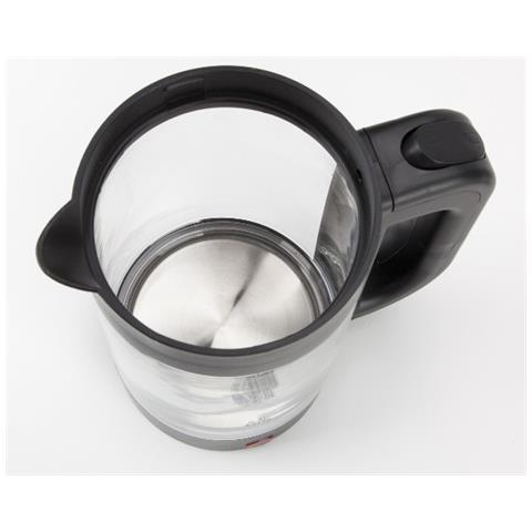 HA702 bollitore elettrico 1,2 L 1500 W Nero, Trasparente - Foto 5