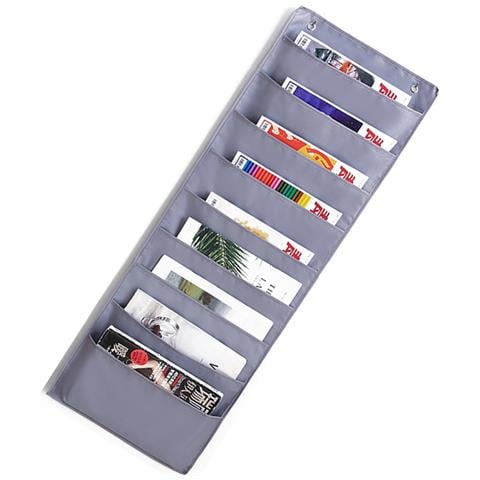 Organizer Da Appendere Oxford Per Riporre I Libri, 9 Ripiani Grey - Foto 2
