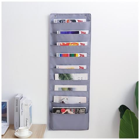 Organizer Da Appendere Oxford Per Riporre I Libri, 9 Ripiani Grey - Foto 4