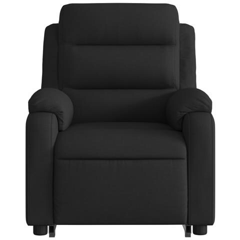 Poltrona Alzapersona Reclinabile Elettrica Nera in Tessuto - Foto 9