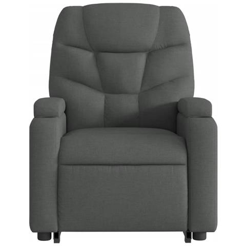 Poltrona Alzapersona Reclinabile Elettrica Grigio Scuro Tessuto - Foto 9